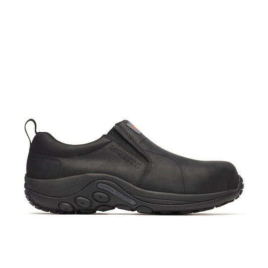 Men - Jungle Moc Leather Hi-Vis Carbon Fiber Low Wide Width - Slip Ons | Merrell