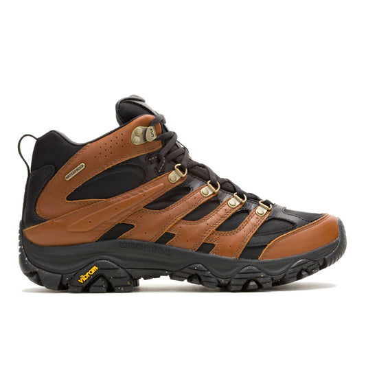 Men - Moab 3 Luxe Leather Mid Waterproof - Boots | Merrell