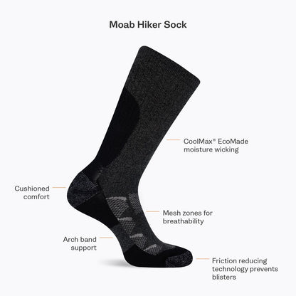 Moab Hiker Crew  Sock - Socks | Merrell
