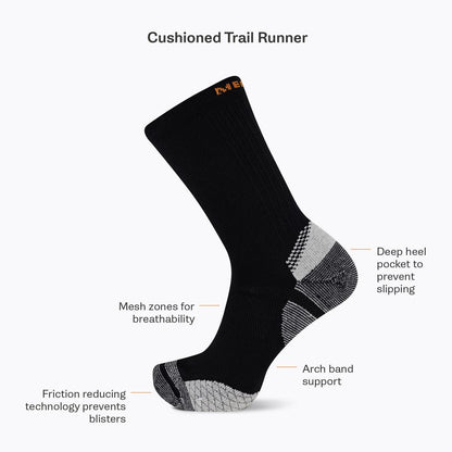 Cushion Trail Runner Tab Sock - Socks | Merrell