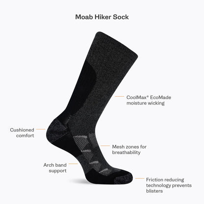 Moab Hiker Crew Sock - US 6176